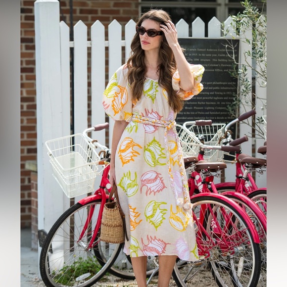 NWT Elizabeth James The Label Penny Dress in Shells - Picture 4 of 8